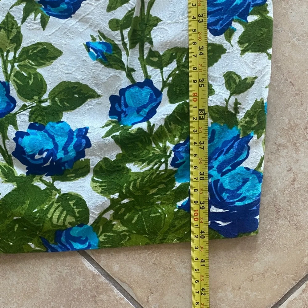 London Times Green and Blue Floral Dress - Picture 16 of 16